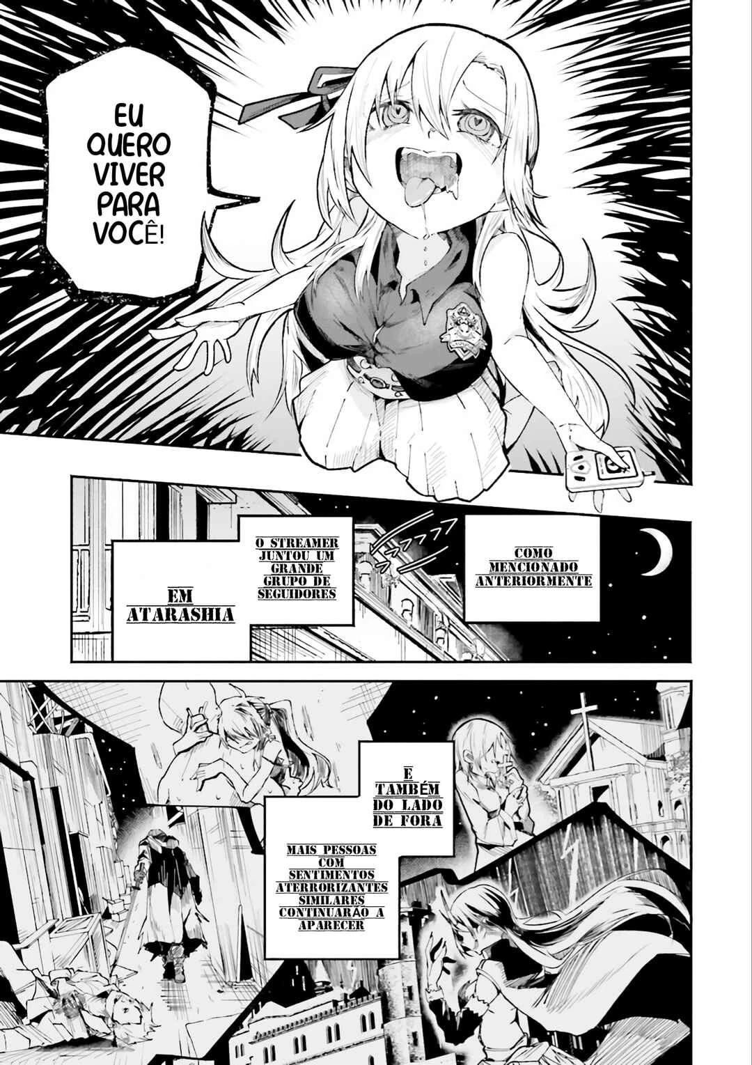 Isekai De Haishin Katsudou Wo Shitara Tairyou No Yandere Shinja Wo Umidashite Shimatta Ken — Cap. 1, pág. 32