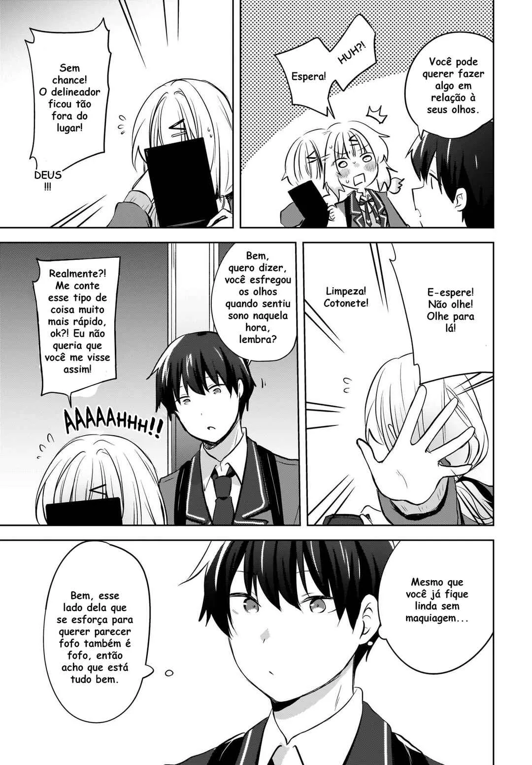 Ushiro no Seki no Gal ni Sukarete Shimatta.: Mou Ore wa Dame kamo Shirenai. — Cap. 11, pág. 9