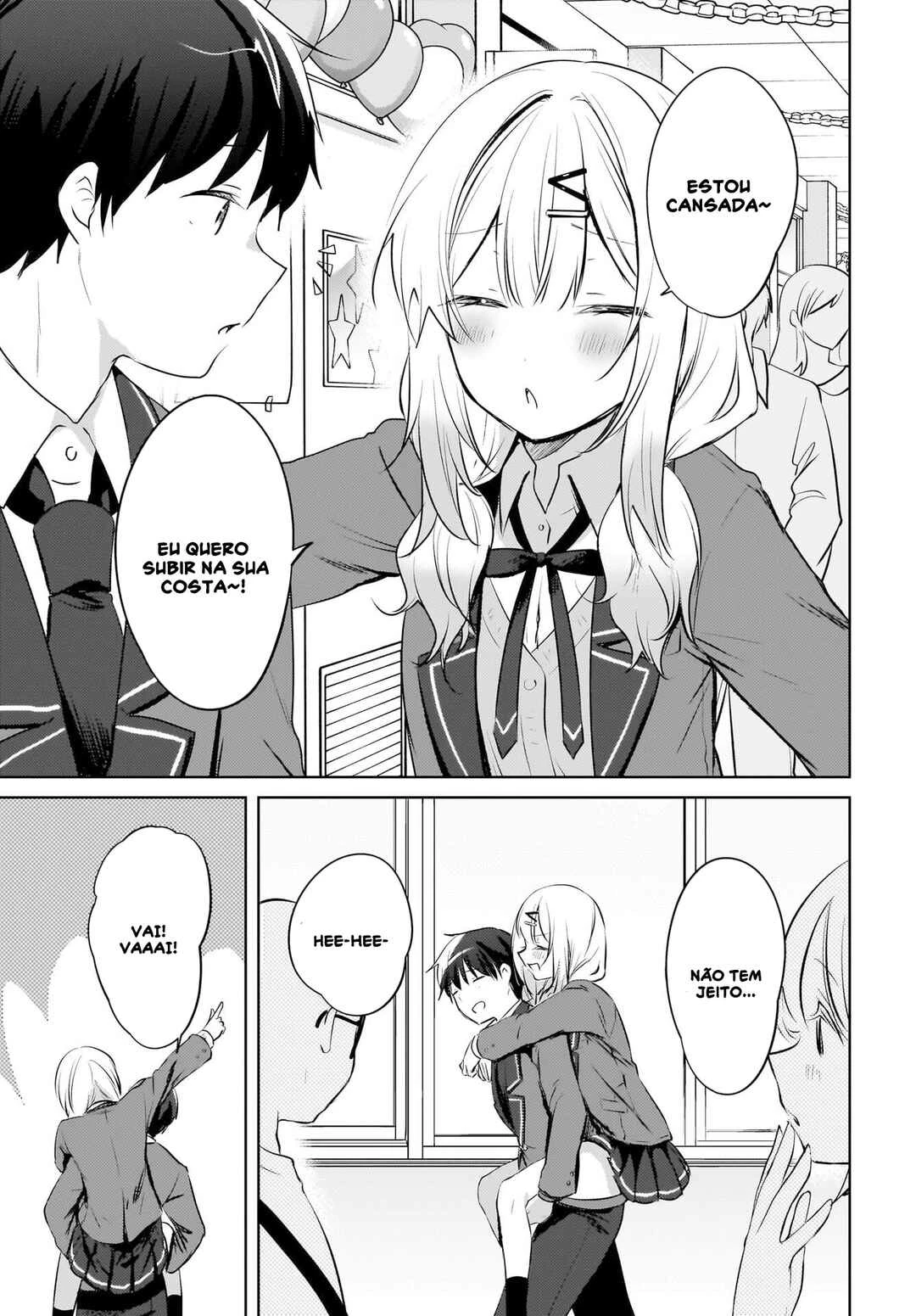 Ushiro no Seki no Gal ni Sukarete Shimatta.: Mou Ore wa Dame kamo Shirenai. — Cap. 17, pág. 16