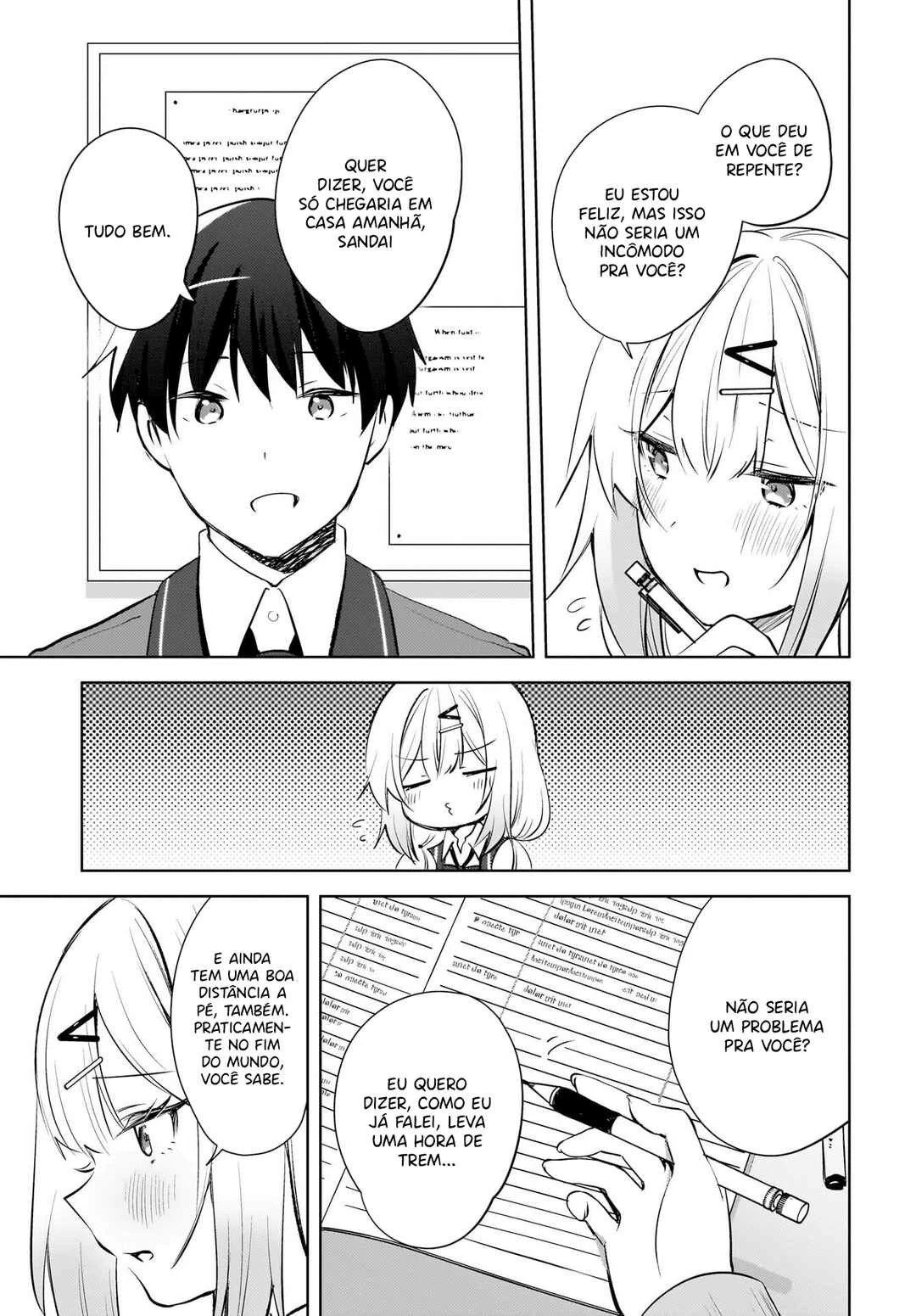 Ushiro no Seki no Gal ni Sukarete Shimatta.: Mou Ore wa Dame kamo Shirenai. — Cap. 20, pág. 6