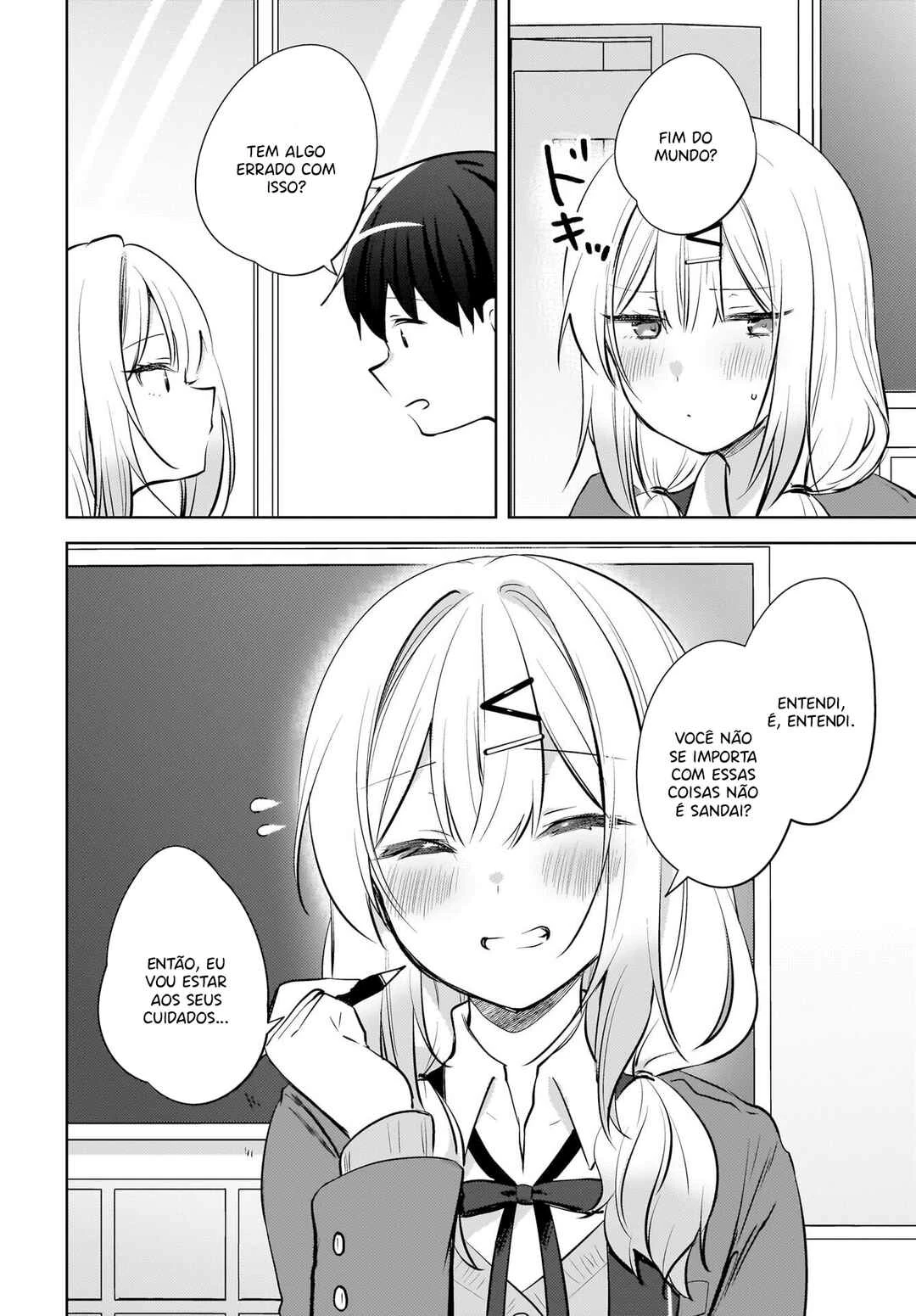 Ushiro no Seki no Gal ni Sukarete Shimatta.: Mou Ore wa Dame kamo Shirenai. — Cap. 20, pág. 7