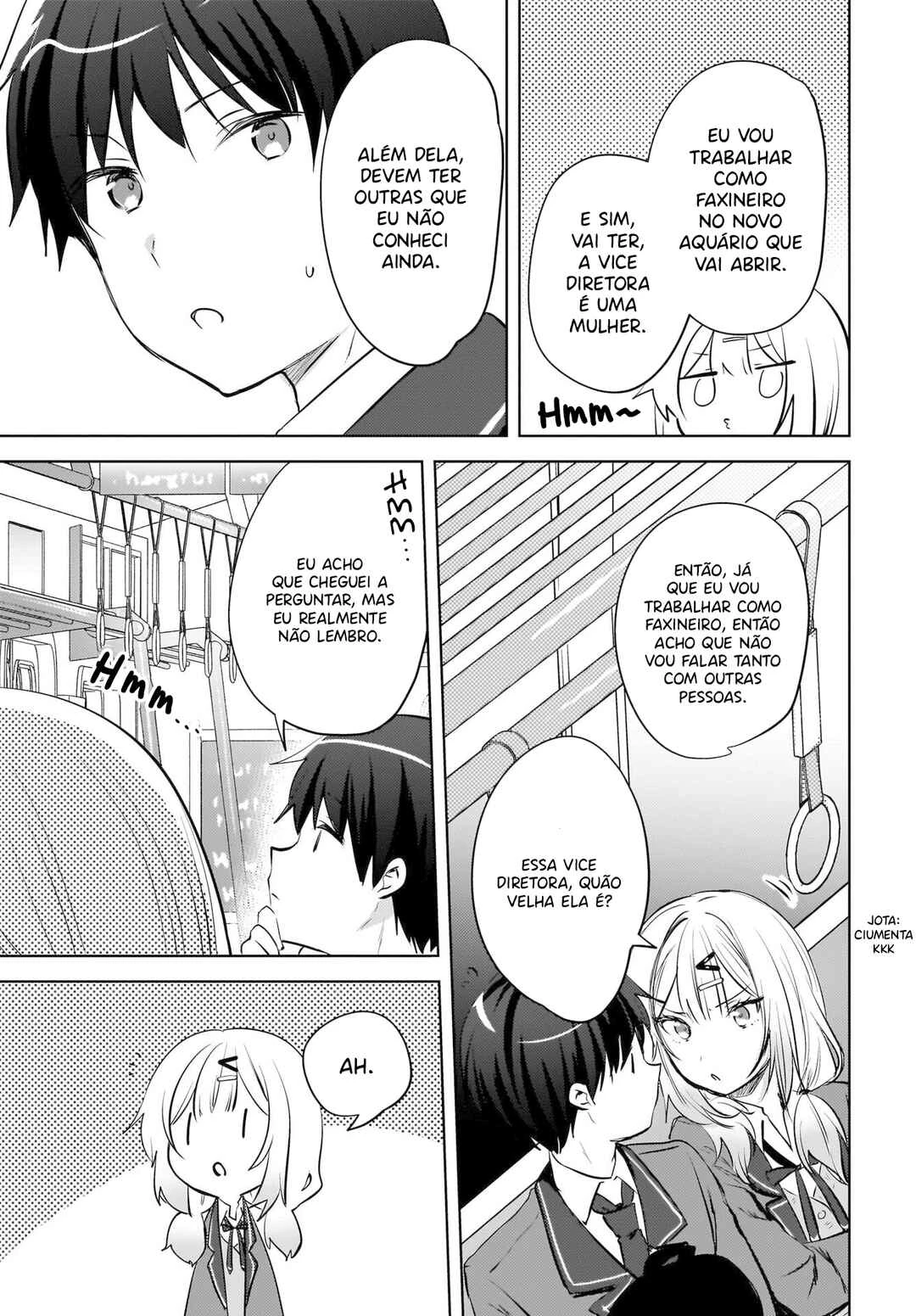 Ushiro no Seki no Gal ni Sukarete Shimatta.: Mou Ore wa Dame kamo Shirenai. — Cap. 20, pág. 14