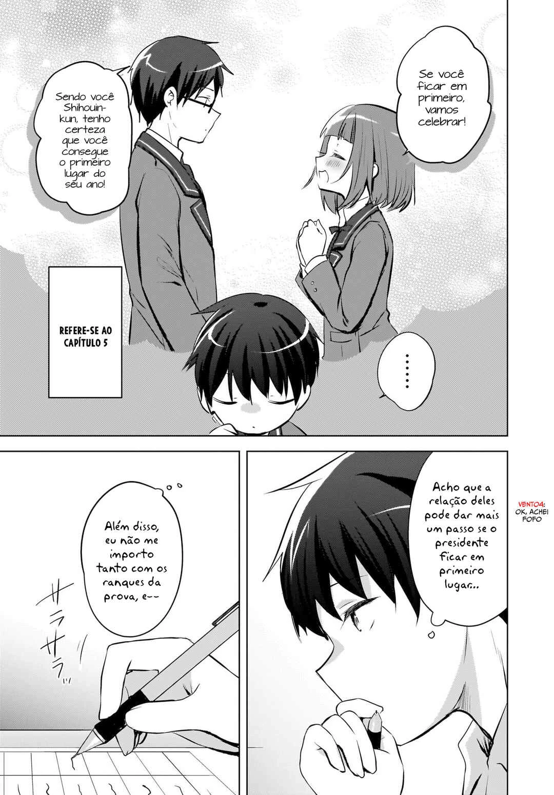 Ushiro no Seki no Gal ni Sukarete Shimatta.: Mou Ore wa Dame kamo Shirenai. — Cap. 22, pág. 4