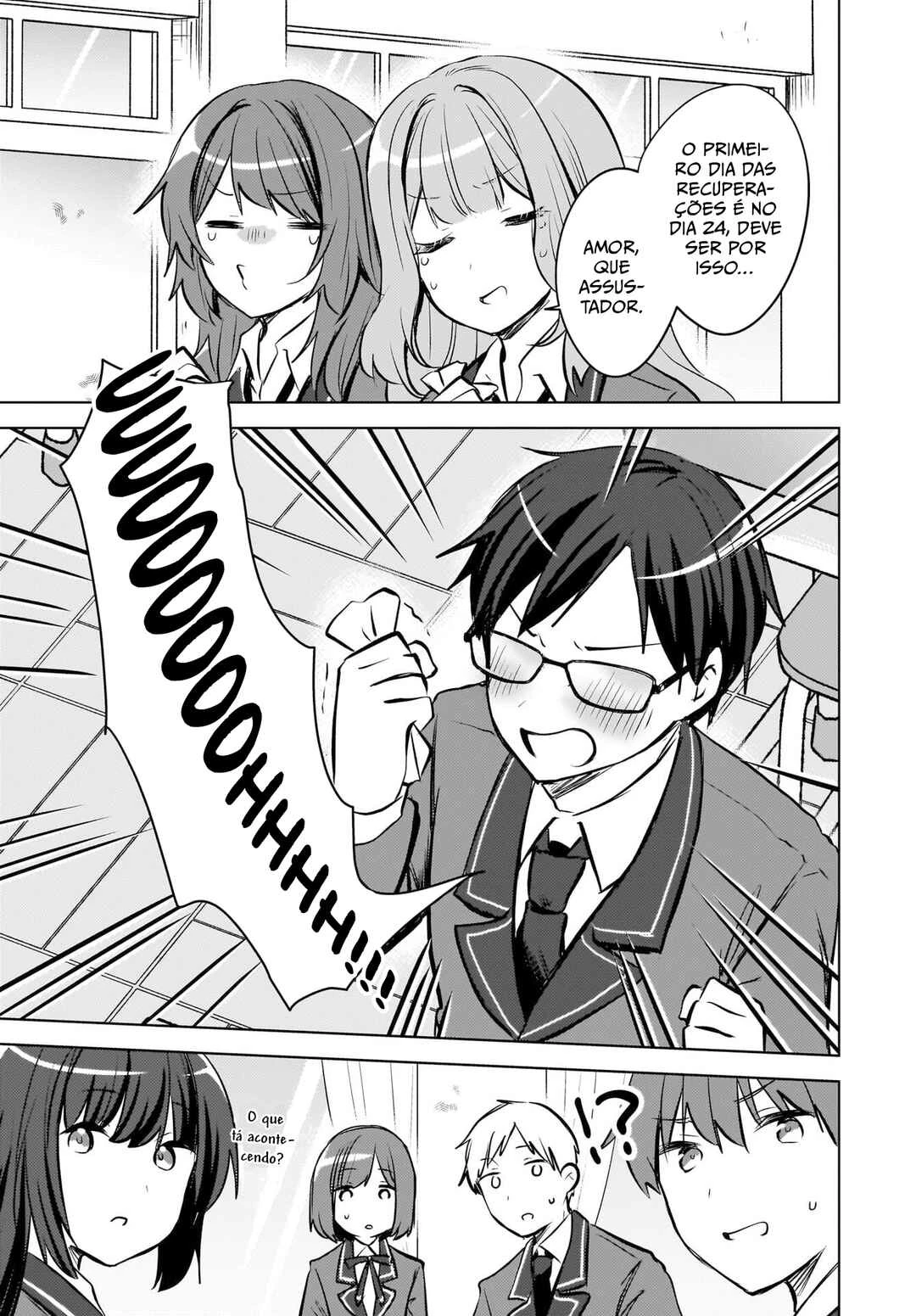 Ushiro no Seki no Gal ni Sukarete Shimatta.: Mou Ore wa Dame kamo Shirenai. — Cap. 22, pág. 12