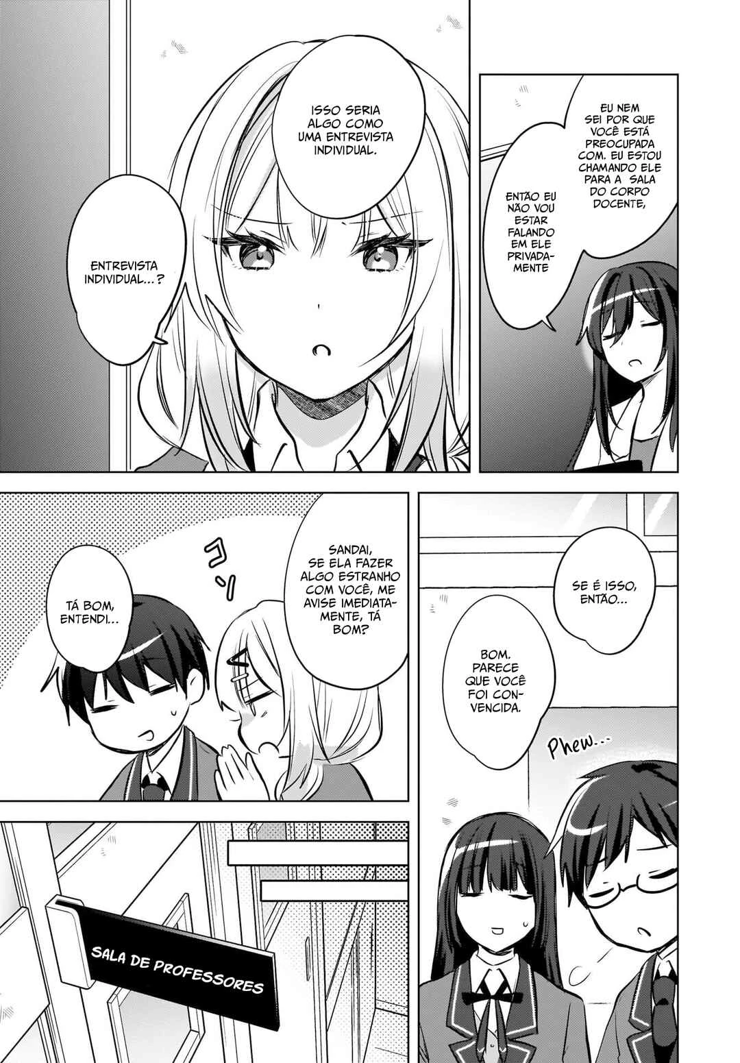 Ushiro no Seki no Gal ni Sukarete Shimatta.: Mou Ore wa Dame kamo Shirenai. — Cap. 22, pág. 16