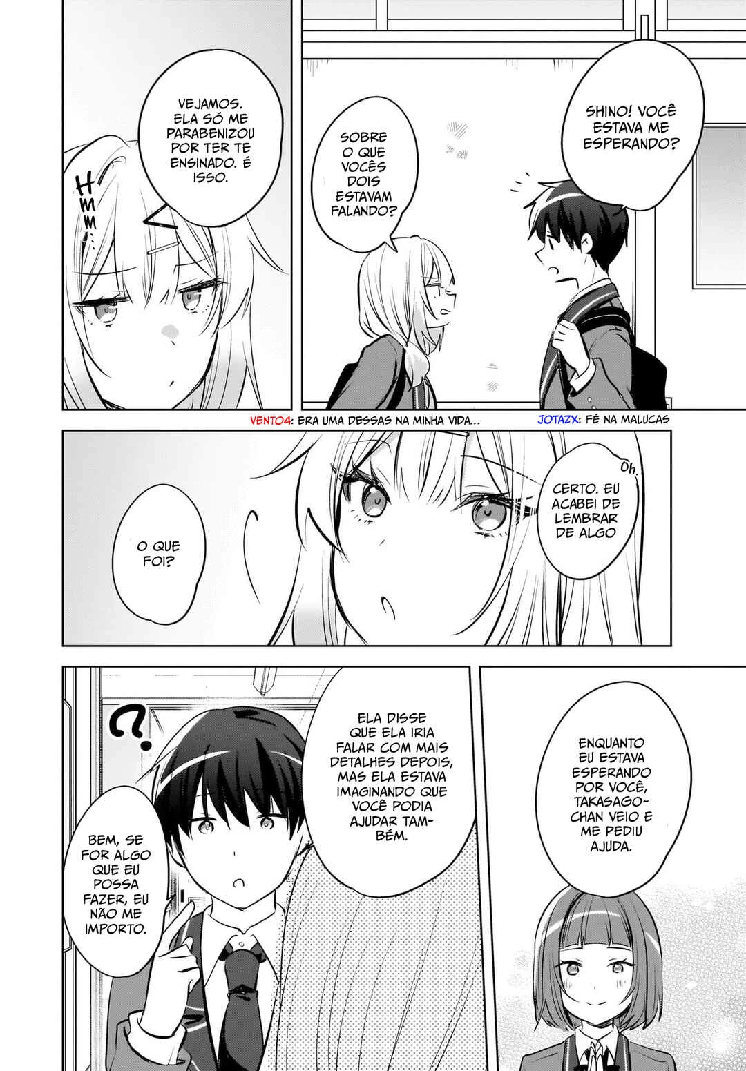 Ushiro no Seki no Gal ni Sukarete Shimatta.: Mou Ore wa Dame kamo Shirenai. — Cap. 22, pág. 21