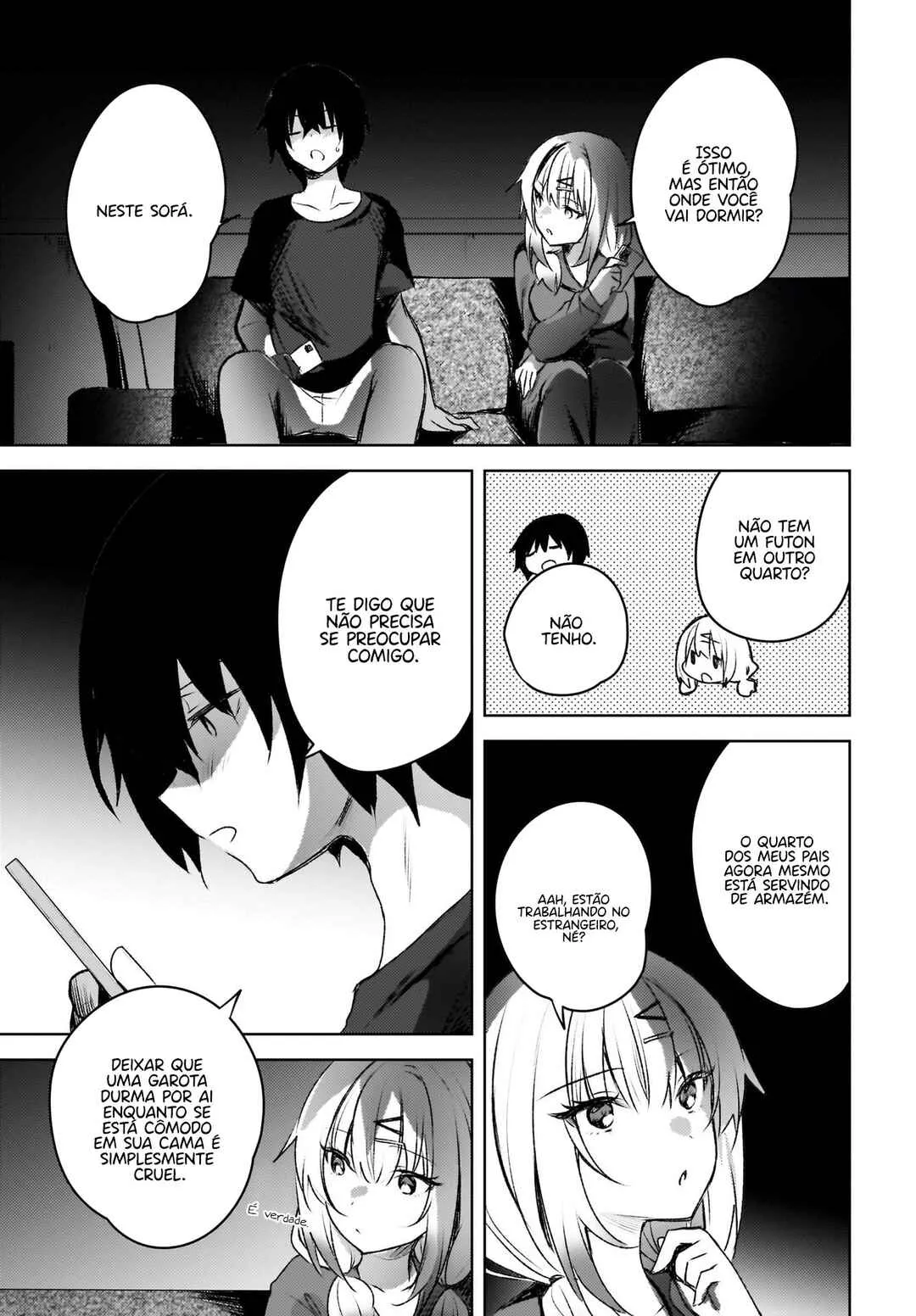 Ushiro no Seki no Gal ni Sukarete Shimatta.: Mou Ore wa Dame kamo Shirenai. — Cap. 3, pág. 6