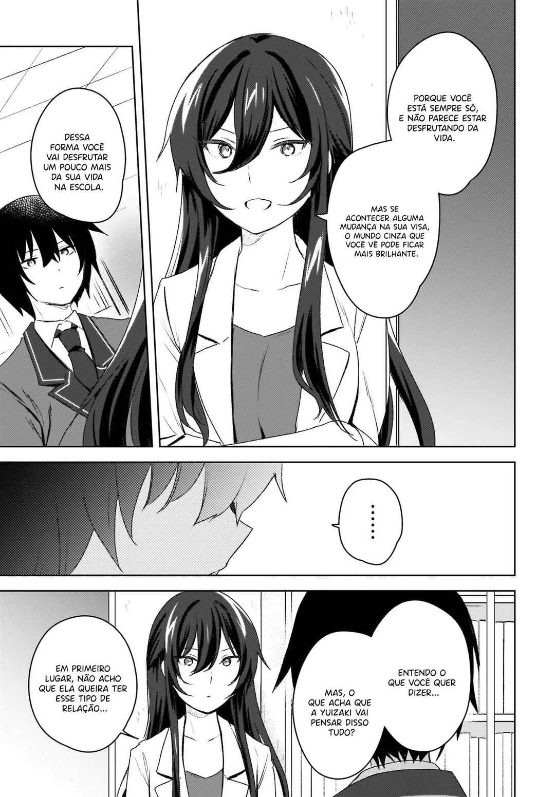 Ushiro no Seki no Gal ni Sukarete Shimatta.: Mou Ore wa Dame kamo Shirenai. — Cap. 4, pág. 11