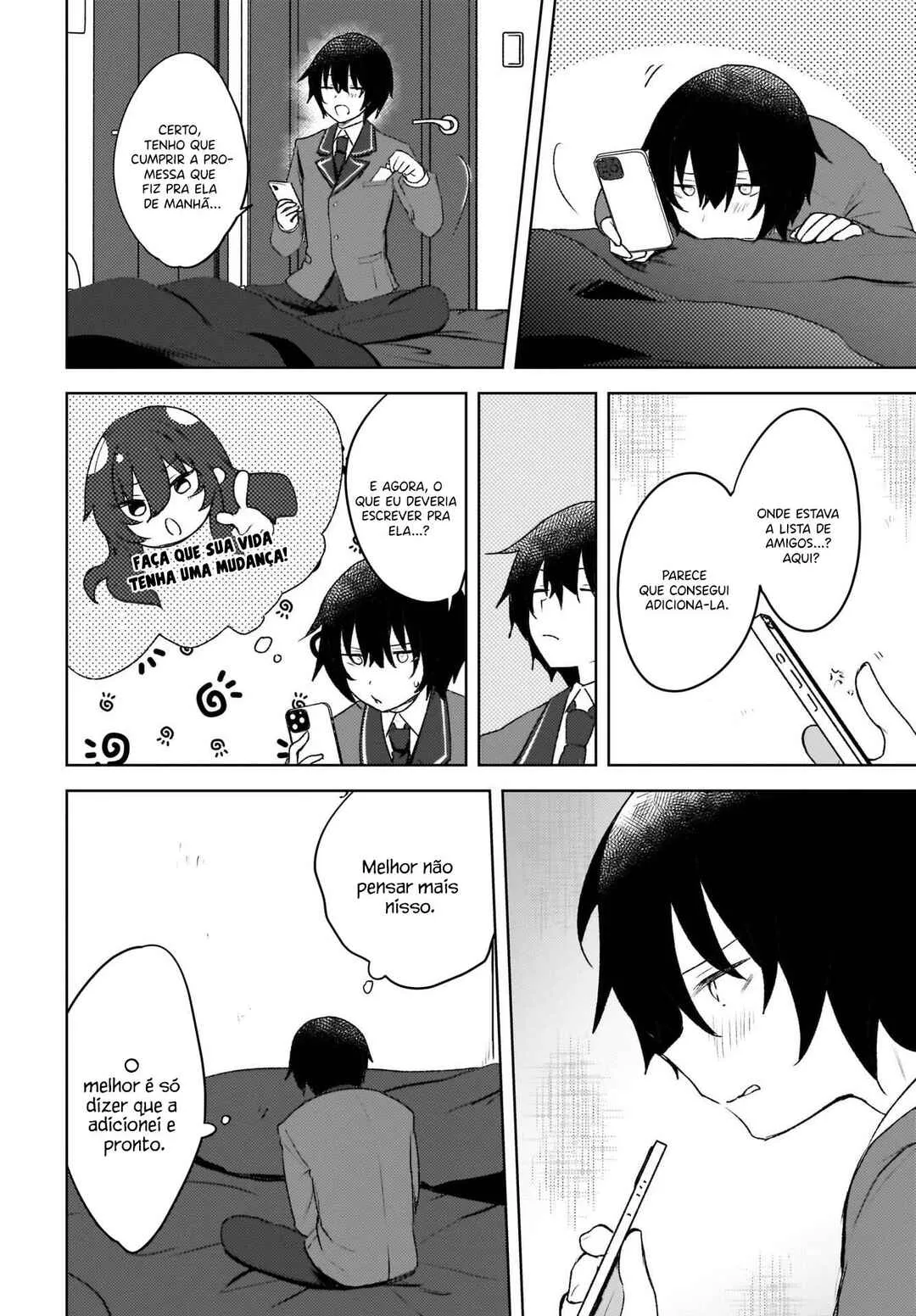 Ushiro no Seki no Gal ni Sukarete Shimatta.: Mou Ore wa Dame kamo Shirenai. — Cap. 4, pág. 14