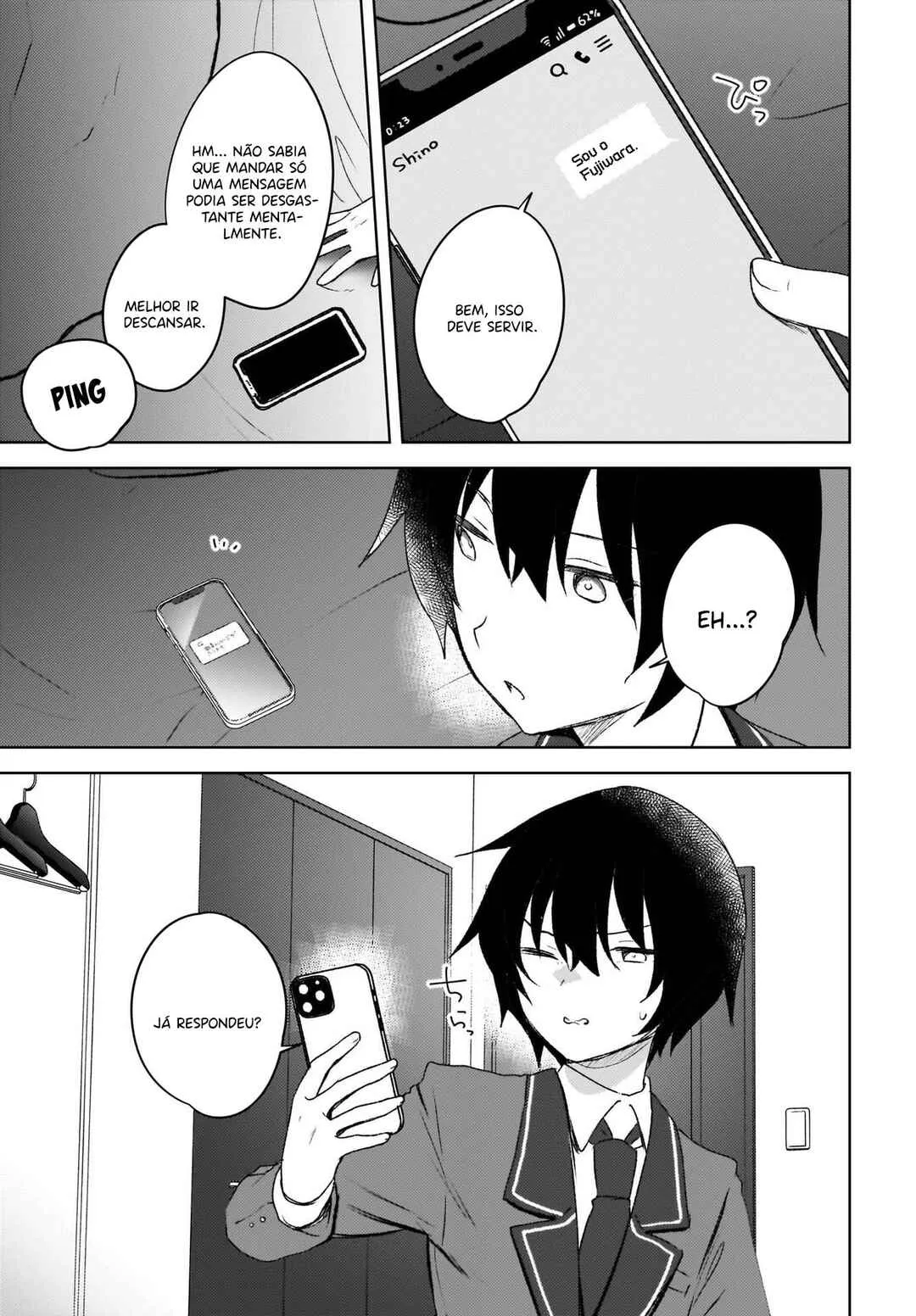 Ushiro no Seki no Gal ni Sukarete Shimatta.: Mou Ore wa Dame kamo Shirenai. — Cap. 4, pág. 15