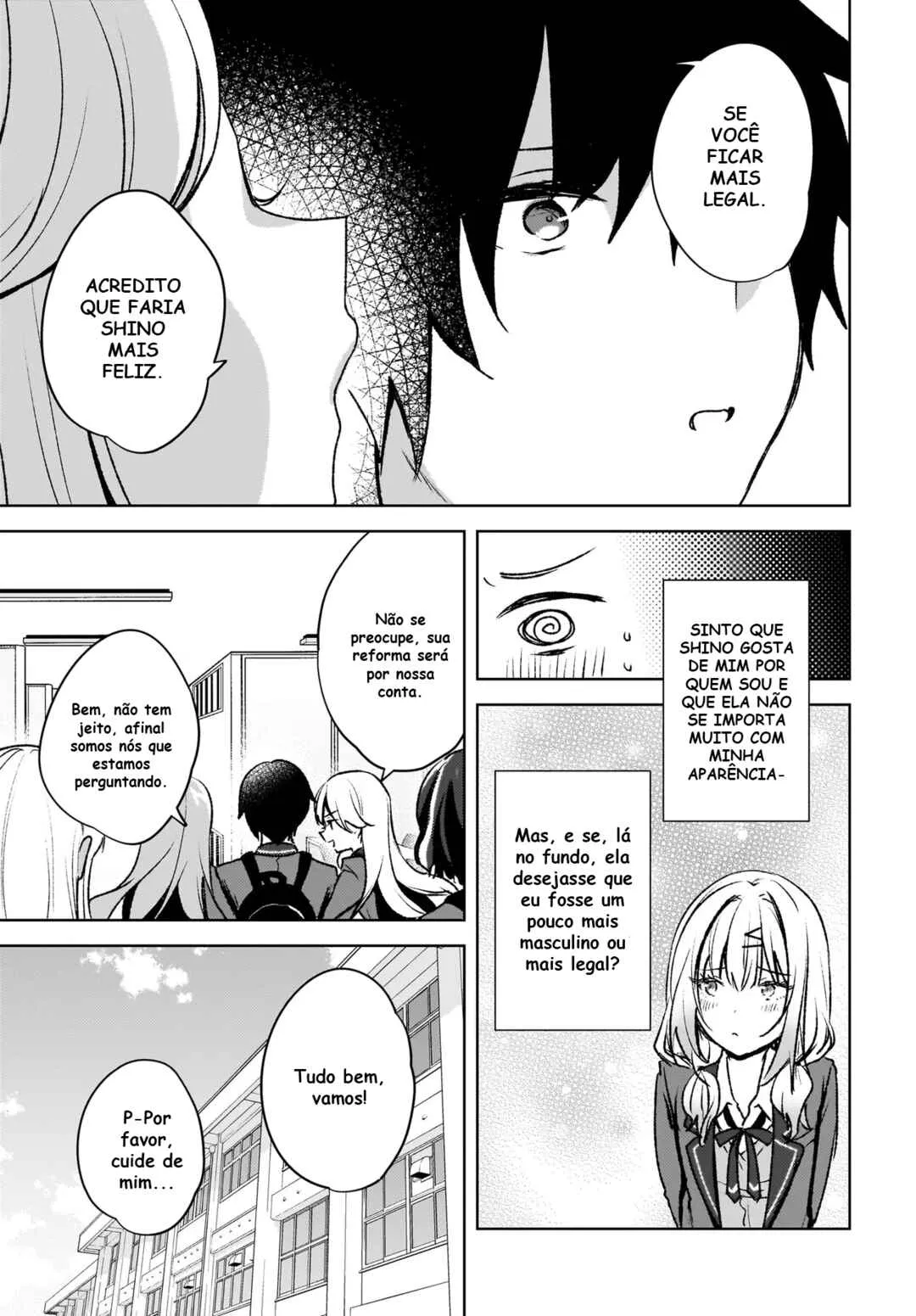 Ushiro no Seki no Gal ni Sukarete Shimatta.: Mou Ore wa Dame kamo Shirenai. — Cap. 8, pág. 13