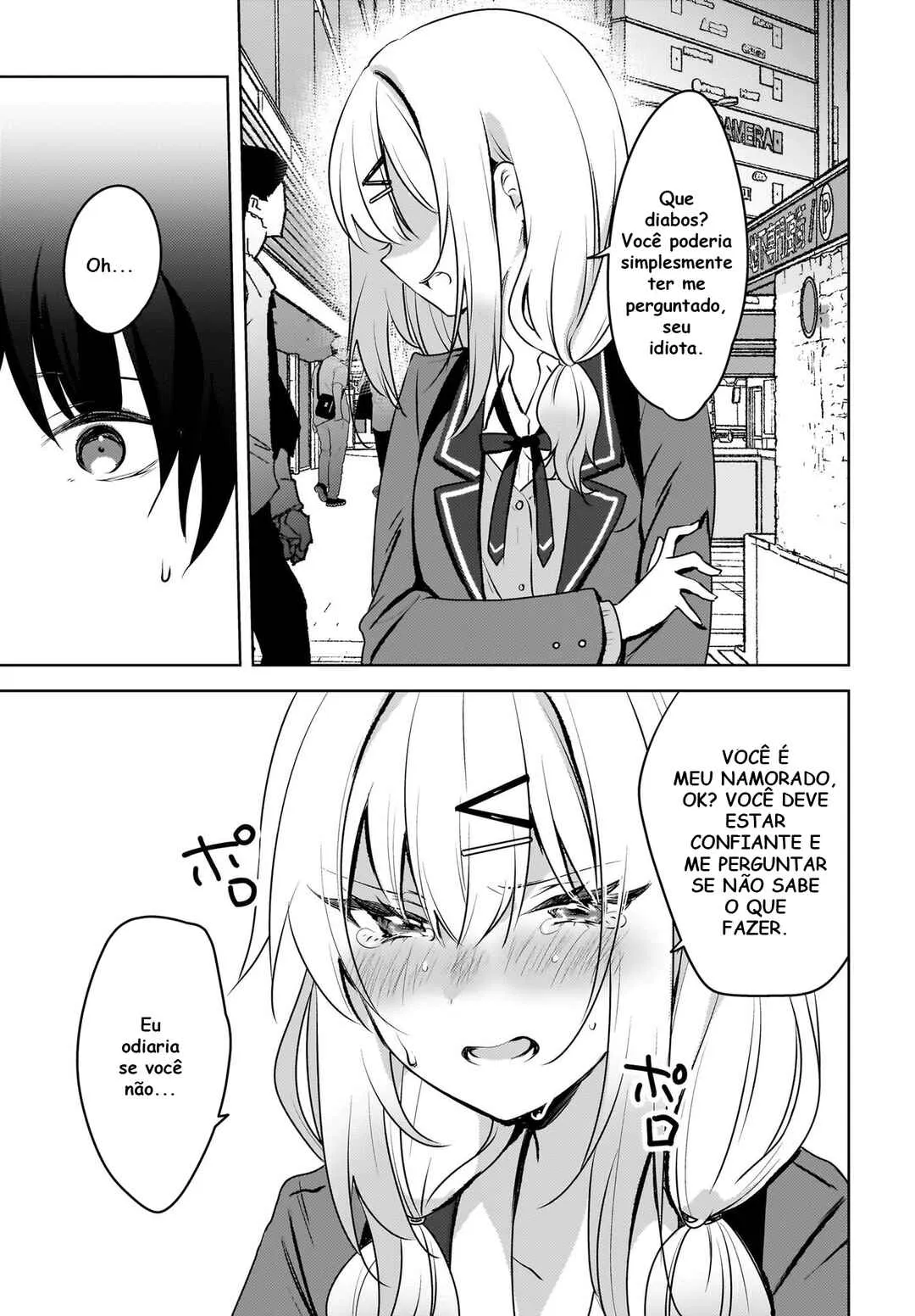 Ushiro no Seki no Gal ni Sukarete Shimatta.: Mou Ore wa Dame kamo Shirenai. — Cap. 9, pág. 7