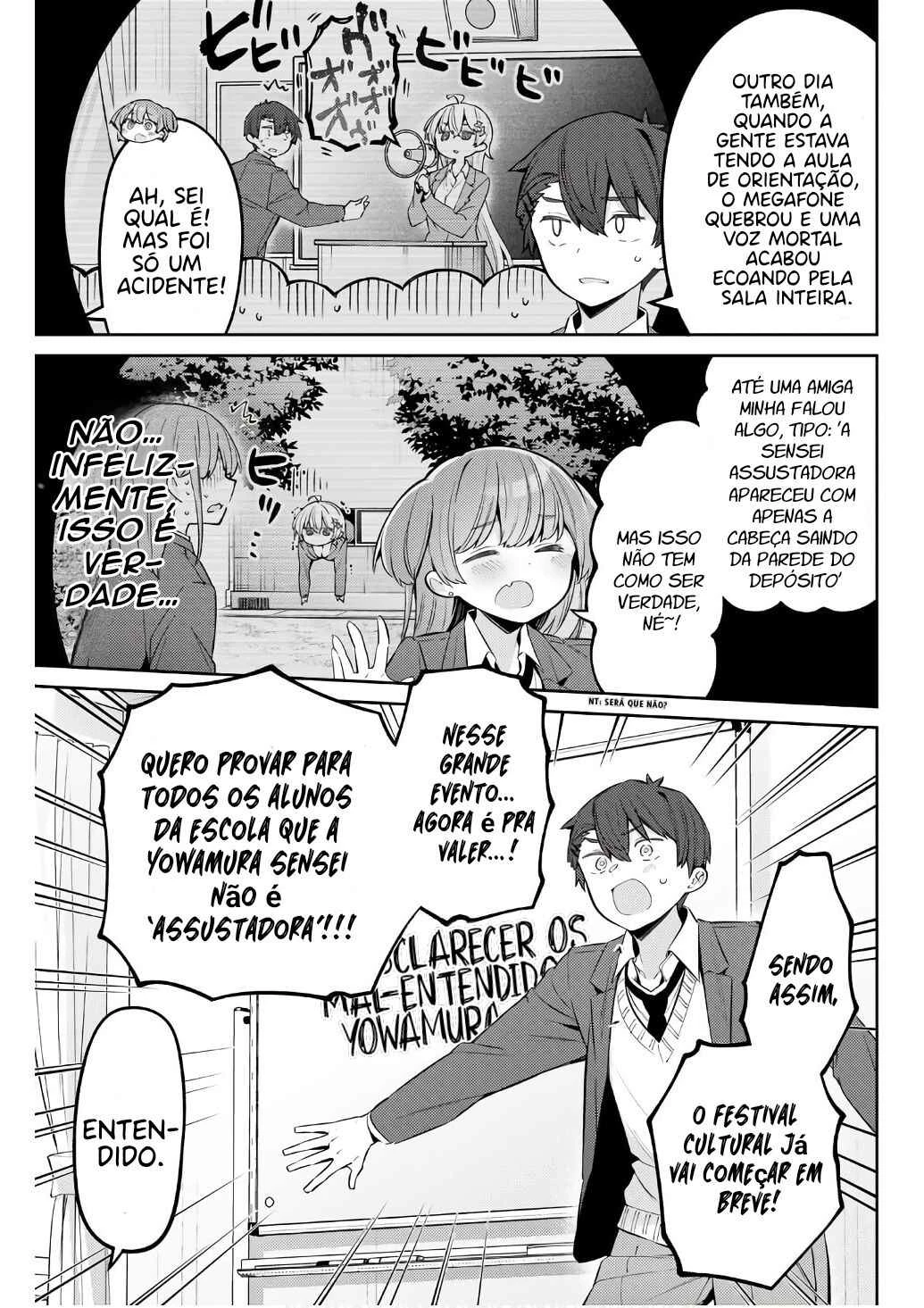 Yowa Yowa Sensei — Cap. 74, pág. 3